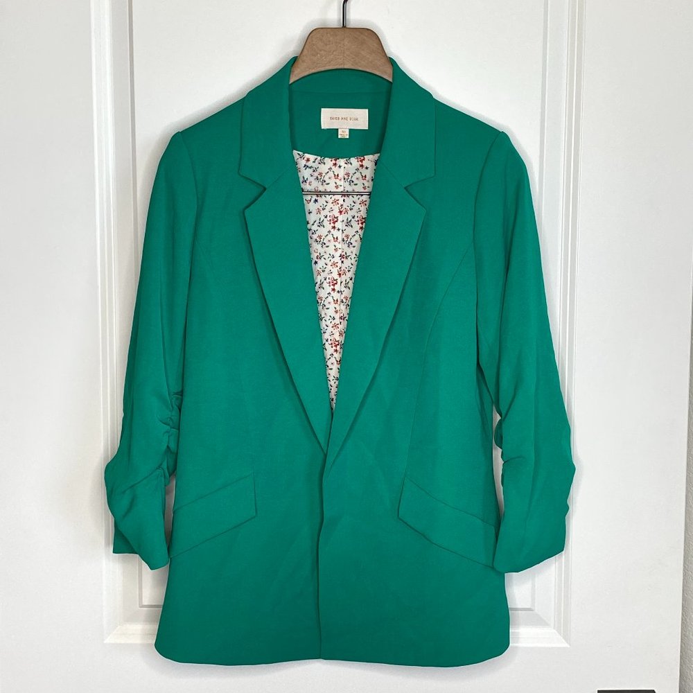 Skies Are Blue Turquoise Blazer